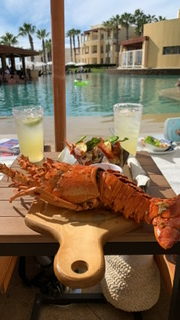 Lobster Taco and Margaritas make for the best poolside lunch

The Kristi Jones Podcast - Visiting Cabo San Lucas-Pueblo Bonito Pacifica