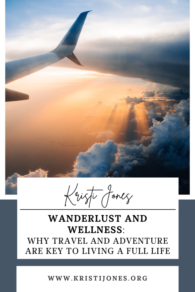 Airplane's tail in the sky

The Kristi Jones Podcast: Wanderlust and Wellness: Why Travel and Adventure are Key to Living a Full Life